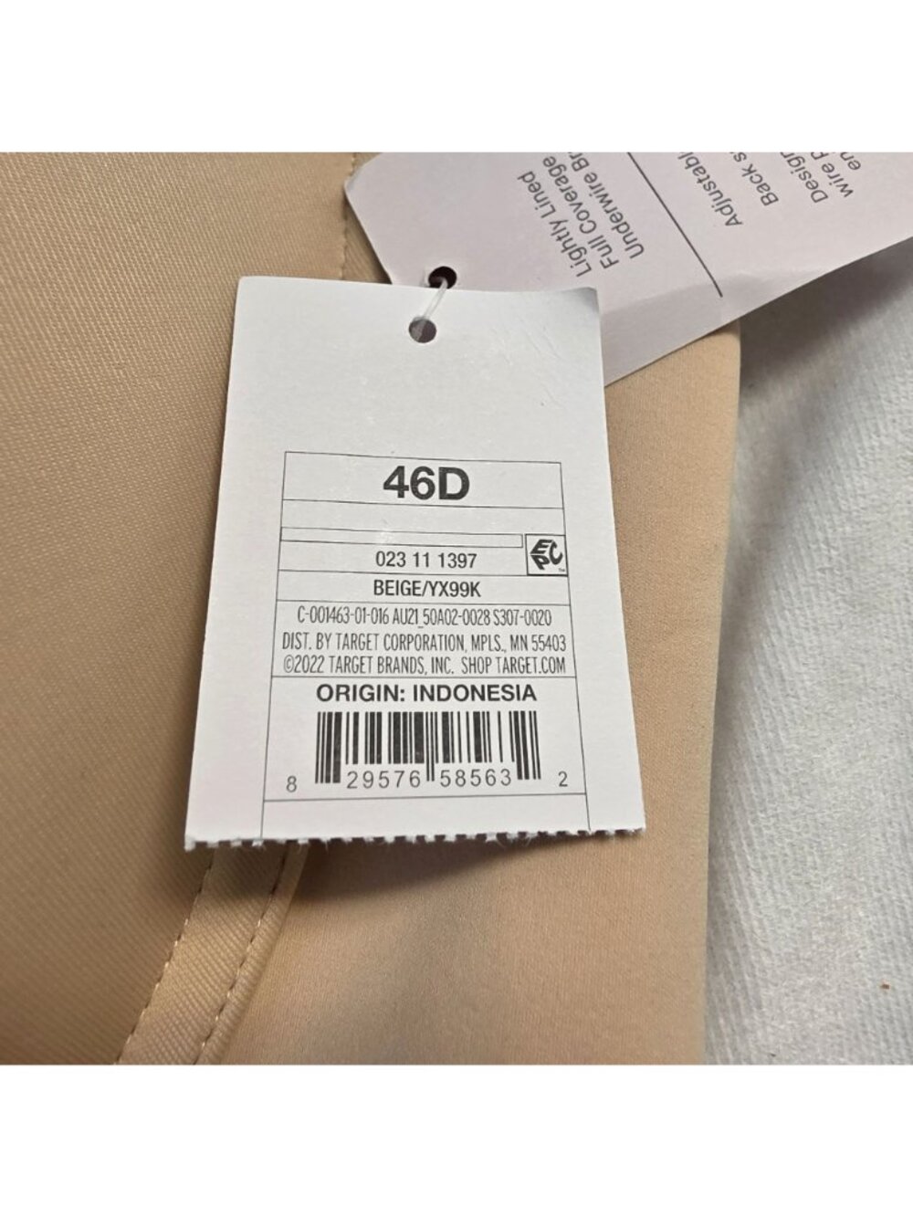 Auden Bra Womens 46D Lightly Lined Full Coverage T-Shirt Bra New With Tags - Picture 6 of 6